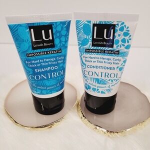 LatinUs LU Beauty Travel Size Control Bundle: Shampoo and Conditioner NEW